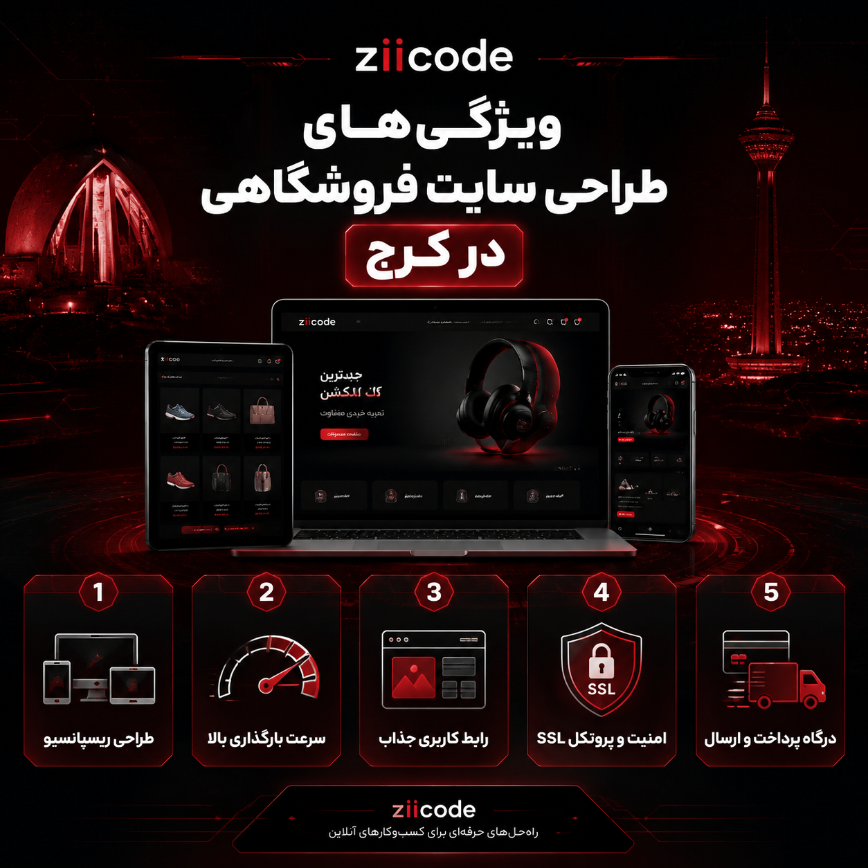 ویژگیهای طراحی سایت فروشگاهی